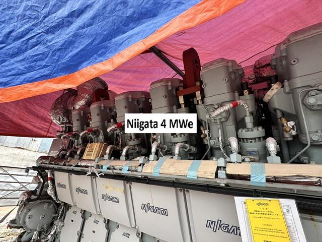 Niigata 4 MWe / 50 Hz HFO Never Installed