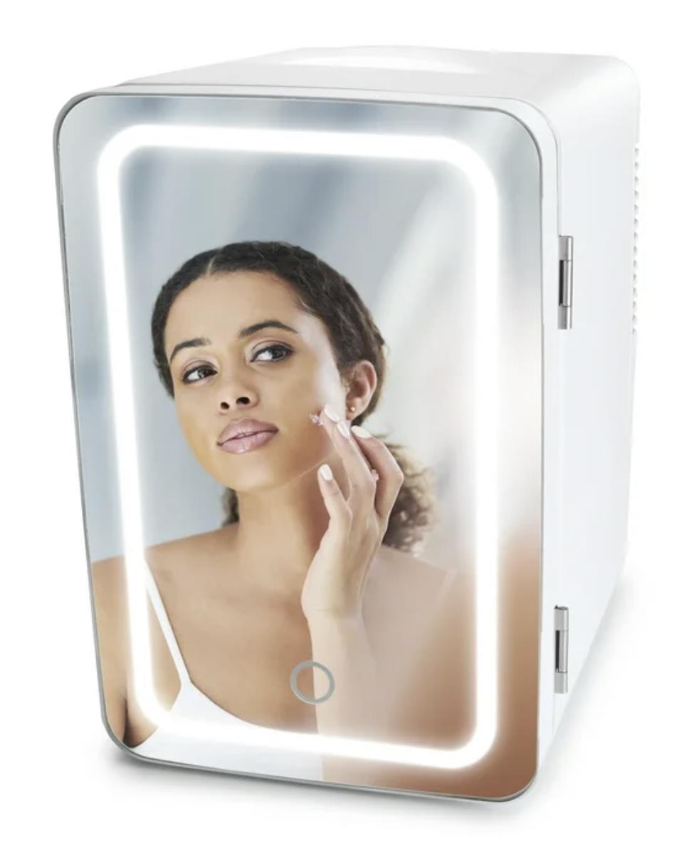 Personal Chiller 6L Mini Fridge Beauty & Skincare Refrigerator, Glass Door, 10.6