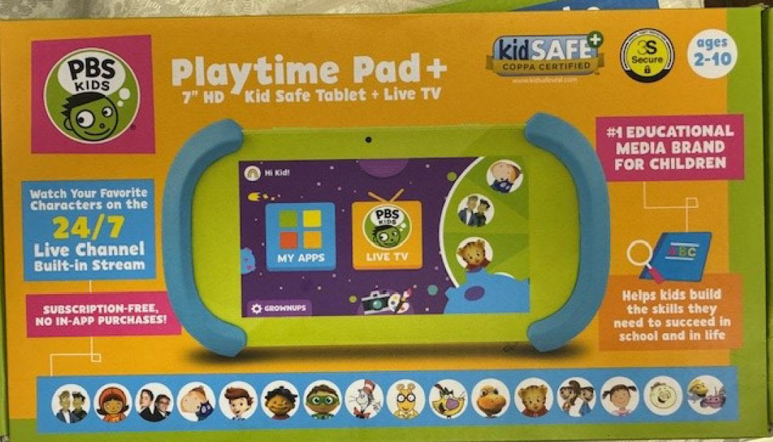 PBS Kids  7-Inch HD Playtime Tablet + Live TV. 1000 Units.   EXW Los Angeles $18.50 Unit.