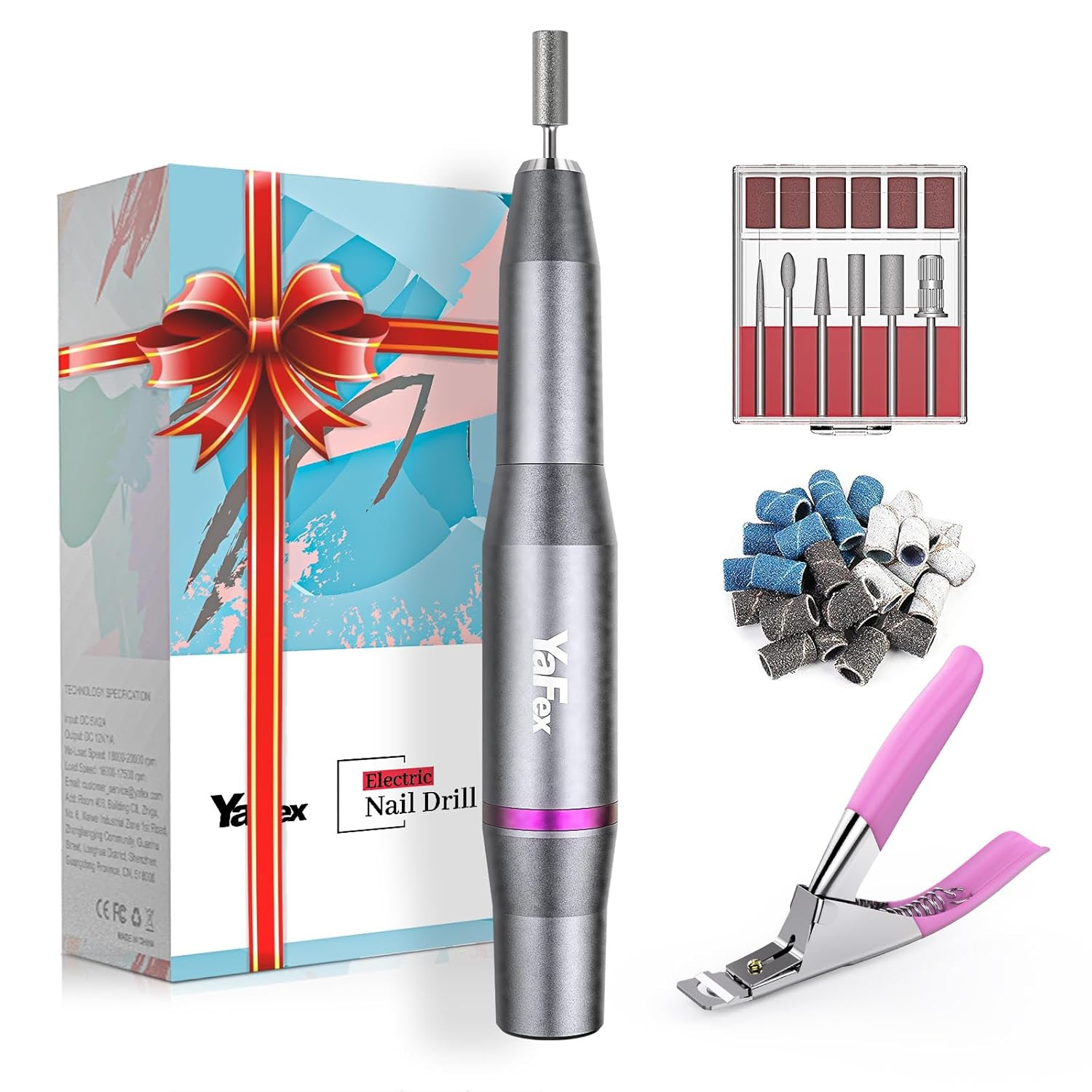 YaFex Electric Professional Manicure Pedicure Tool with Acrylic Nail Clipper.  720 Units. EXW Los Angeles $12.95 Unit. Retail $25.99