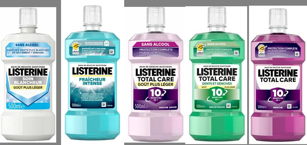 Listerine Mouthwash 500 ml Europe