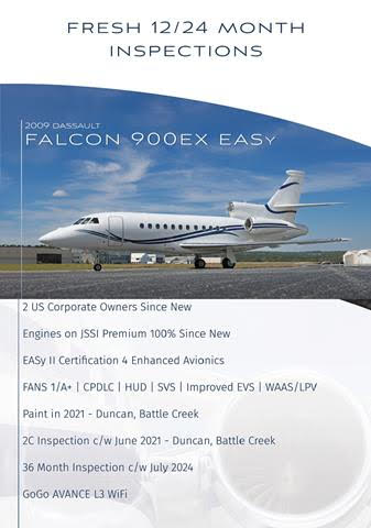Fresh Inspections - Meticulous Falcon 900EX EASy