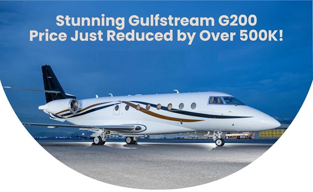Price Just Reduced Over $500K on Gulfstream G200!