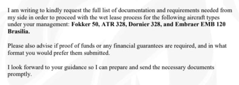 Client  Needs A320 CEO, 2015 or newer, dry lease.,