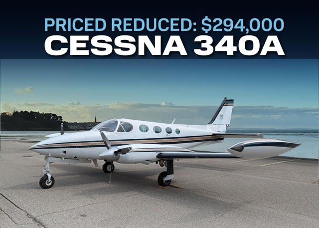 Price Reduced! Cessna 340A delivered with Fresh Annual
