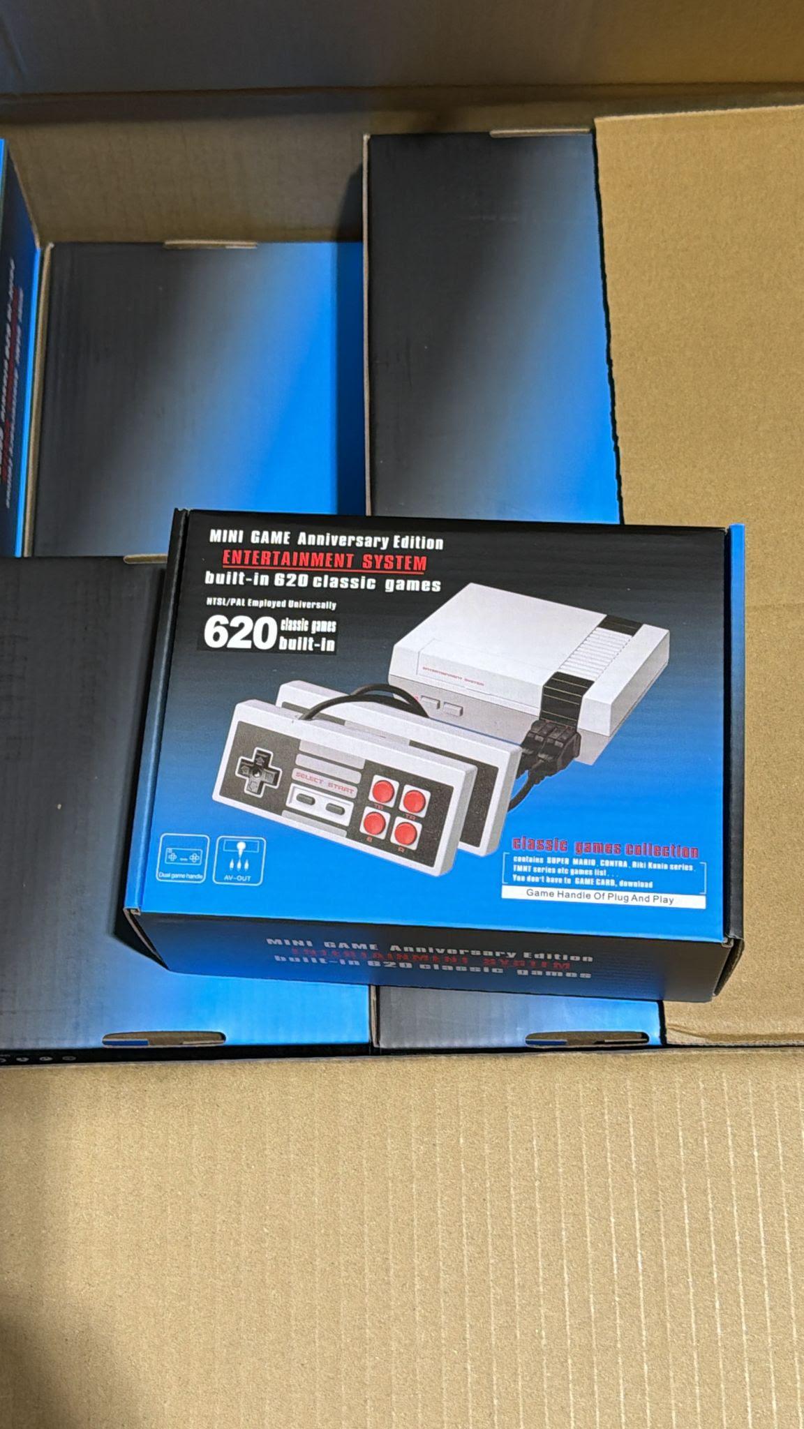 Built in 620 Classic Games. 800 Units.  EXW Los Angeles $9.95 Unit.  40 units per master carton