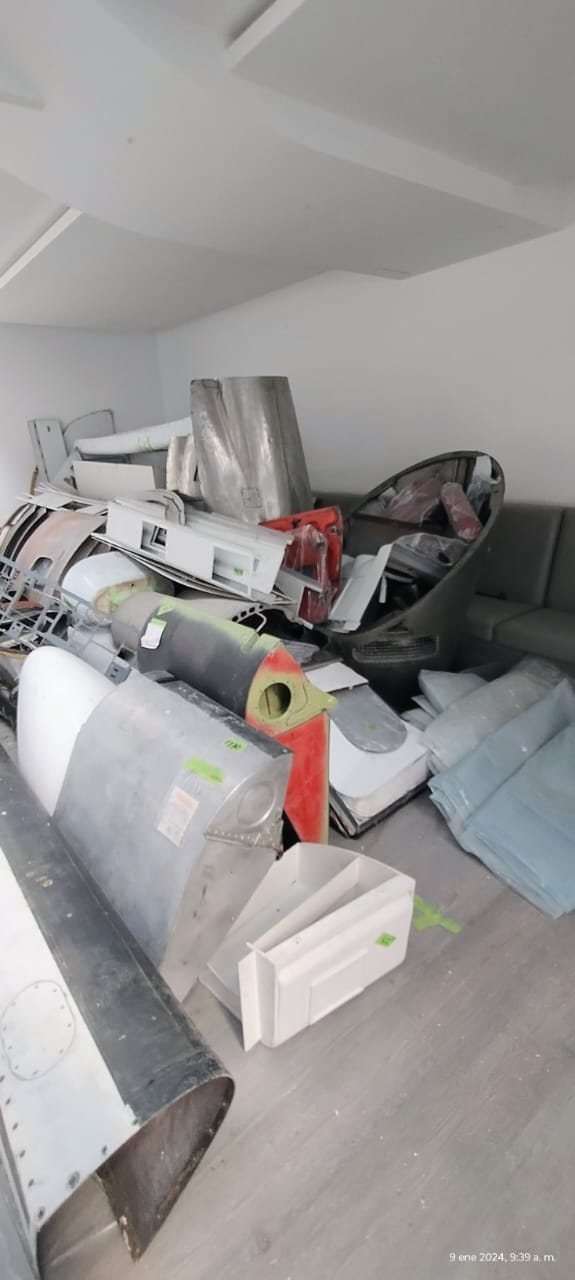 please see attached photos and PDF  the EMB120 parts fro sale we have in Colombia for sale 