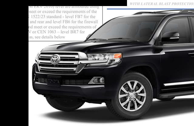 4x4 armoured vehicle B7