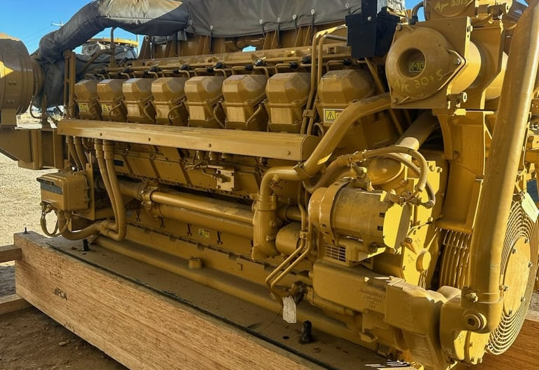 Surplus Caterpillar 3516C, 2100 BHP, 1600 RPM, Marine Diesel Engine