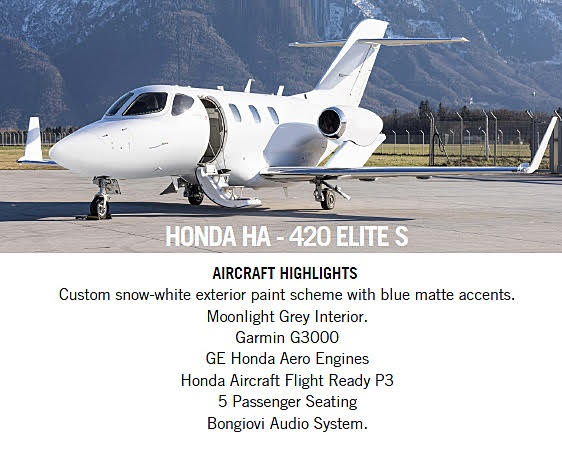 HondaJet Available for Immediate Acquisition