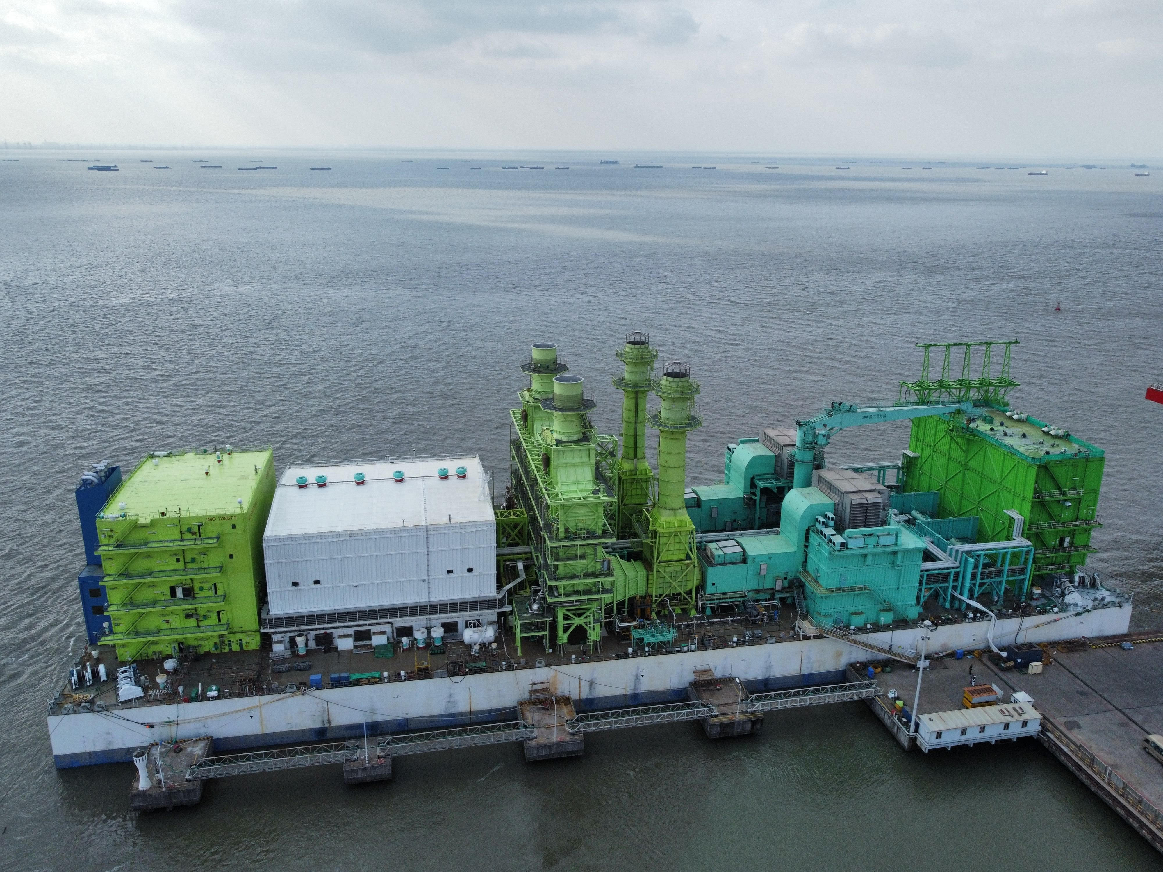 Two floating power barges prompt available for sale