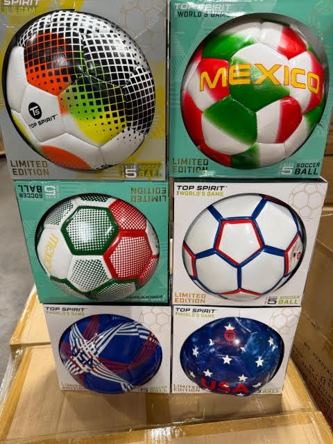 TOP SPIRIT The Worlds Game Soccer Ball Mix