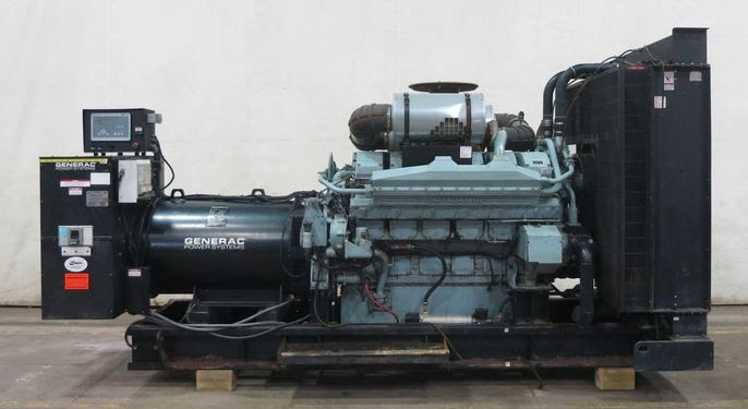 1999 Generac 1020KW S12H-PTA Mitsubishi Diesel Generator, 542 Hrs.
