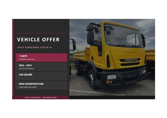 Please find attached an offer for Iveco Trucks