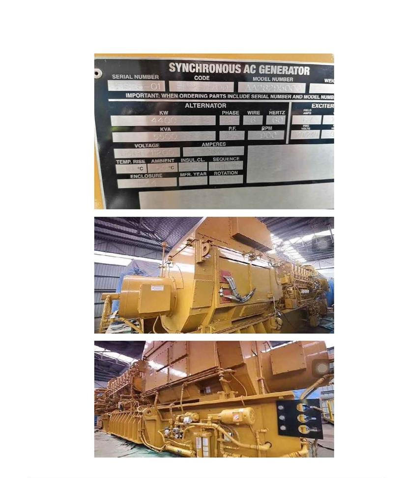 CATERPILLAR 3616 TYPE V-16 UNUSED GENERATOR SETS
