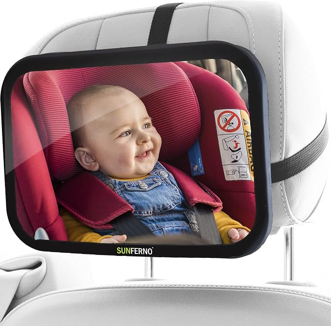 SUNFERNO Shatterproof Wide-Angle Car Mirror for Baby. 2000 Units. EXW Los Angeles $4.50 Unit. Retail $22.97